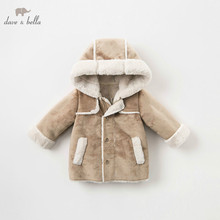 DB8477 dave bella autumn winter baby boys hooded jacket children high quality coat kids outerwear 2024 - buy cheap