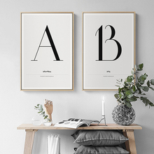 Wise Letters Minimalist Modern Canvas Paintings Office Wall Art Pictures Alphabet Posters Prints For Living Room Home Decoration 2024 - buy cheap