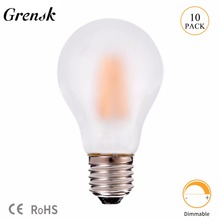 Grensk A19 Frosted Globe led Lamp 8W Vintage LED Filament Bulb E26 E27 Warm White 2700K 110V 220V AC Decorative Lights Dimmable 2024 - buy cheap