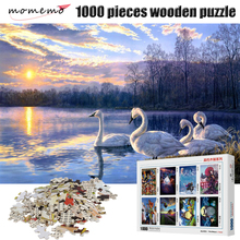 MOMEMO Swan Jigsaw Puzzles for Adults Puzzle Wooden Toys 1000 Pieces Wooden Puzzle Games Landscape Puzzles for Children Toys 2024 - buy cheap