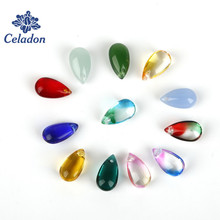 5pcs/lot Czech Glass Water Droplet Beads Waterdrop Bead Charm for Bracelet Earring Making DIY Jewelry Accessories 14x8mm 2024 - buy cheap
