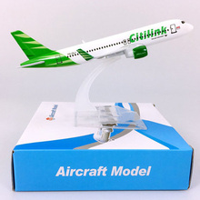 16CM 1:400 Airbus A320-200 model Indonesia Citilink airline with base alloy aircraft plane collectible display model collection 2024 - buy cheap