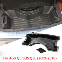 Автомобильный Стайлинг авто аксессуары пластиковый бак багажник поддон багажник ящик для хранения лоток для Audi Q5 SQ5 Q5L 2009-2018 2024 - купить недорого
