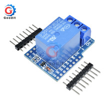 5 unids/lote DC 5V un canal WeMos D1 minirelé Shield para Arduino ESP8266, módulo de Control de relé de fuente de alimentación de placa de desarrollo 2024 - compra barato