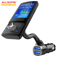 ALLSOME Bluetooth FM Transmitter QC3.0 Car USB Charger Car MP3 Player with 1.8" LCD Display FM Modulator Hands Free Car Kit 2024 - buy cheap