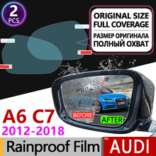 Película antiniebla para espejo retrovisor, cubierta completa para Audi A6 C7, 2012-2018, 4G, a prueba de lluvia, transparente, accesorios S6, 2 uds. 2024 - compra barato