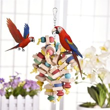Деревянный попугай жевательная игрушка для птиц Смешные качели игрушки подвесная лестница игрушки для альпинизма для птиц принадлежности для попугаев 2024 - купить недорого