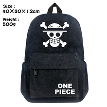 Cartoon Canvas Backpack One Piece BROOK Trafalgar Law Anime Laptop Shoulder Bag Men Computer Bags Student School Bag Bookbag 2024 - buy cheap