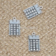 10pcs Calculator Charm Antique silver tone Technology Theme Calculator  charm pendant 13x23mm 2024 - buy cheap