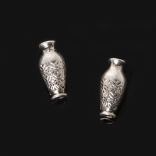 New 120pcs DIY Beads Antique Silver Plated 10*12mm Loose Spacer Beads Zinc Alloy Vase Beads Charm for Jewelry Making 2024 - buy cheap