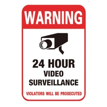 10 Pcs Video Surveillance Warning Sign Sticker CCTV Security Premium Self-adhesive Waterproof PVC Decal 2024 - buy cheap