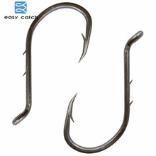 Easy Catch 200pcs 8299 Fishing Hooks Black Offset Barbed Shank Baitholder Bait Fishing Hook Size 1 2 3 4 1/0 2/0 3/0 4/0 5/0 6/0 2024 - buy cheap