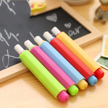 5Pcs New 9.5*1.8cm Candy Color Non-toxic Chalk Holder Chalk Clip Clean Teaching Hold for Teacher Children Stationery 2024 - buy cheap