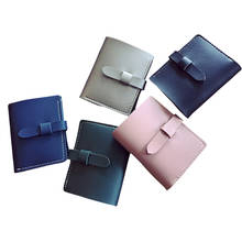 New Arrival Women Solid Color Pumping Belt Wallet PU Leather Clutch Small Wallets Ladies Vintage Short Coin Purse Popular 2024 - buy cheap