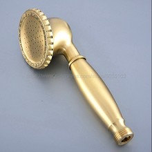 Cabezal de ducha de mano de baño de latón cepillado para grifo de ducha cabezal de ducha de mano para grifo de baño zhh077 2024 - compra barato