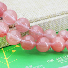 14mm Pink Watermelon Tourmaline Round Beads Accessories Crafts Loose Beads Semi Finished Stones Women Girls Gifts Jewelry Making 2024 - buy cheap