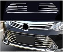 Rejilla de acero inoxidable para coche, accesorios de decoración cromados para Toyota Camry 2014, 2015, 15 piezas 2024 - compra barato