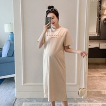 2019 New Short Sleeve Letter Printed Maternity Clothes Summer Dress for Pregnant Women Summer Pregnancy T-shirt Dresses 2024 - buy cheap