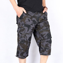 Alta qualidade calça esportiva masculina de verão, estilo baggy curto cargo, tática, tamanhos grandes 5xl 2024 - compre barato