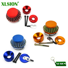 Xlsion kit de filtro de ar e adaptador de alumínio, 44mm, para 23cc 33cc 43cc 49cc motocicleta scooter a gás 2024 - compre barato