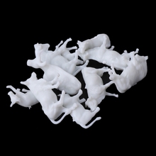 New 10pcs 1:87 Diy HO Scale White Cow Model Train Layout Model Building Toys 2024 - buy cheap