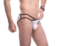 Uzhot u bags bamboo briefs breathable hole fork sexy men pants male panties Hollow man underwear men 2024 - buy cheap