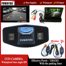 FUWAYDA-cámara de visión trasera de coche inalámbrico CCD, para Honda Accord Pilot Civic Odyssey Acura TSX, con Monitor LCD plegable de 4,3 pulgadas TFT HD 2024 - compra barato