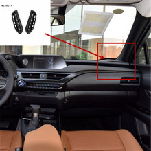 2 шт./лот наклейка для автомобиля ABS углеродное волокно зерно высокое положение Кондиционер Выход украшение крышка для 2019 Lexus UX260h UX200 2024 - купить недорого