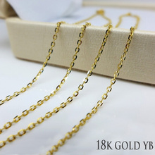 Sinya 1.3g to 2g 18k gold O Chain necklace for women Au750 16 18inch (45cm)  yellow gold color Hot sale for fine jewelry 2024 - buy cheap