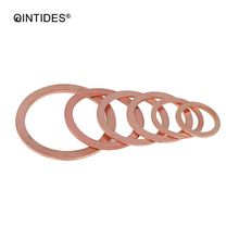 QINTIDES M8 - M12 25/100psc Copper Sealing rings Copper Gasket Seal Flat Gasket DIN 7603A Copper sealing washer M9 M10 2024 - buy cheap