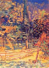 Pinturas de piedra de arte impresivo, escalones en el jardín del Asylum, Vincent Van Gogh, decoración del hogar hecha a mano de alta calidad 2024 - compra barato