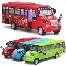 Высокая симуляция 1:32 модель автобуса из сплава, обратно в детские игрушки, имитирующий звук и легкий автобус, Новый Туристический автобус. Бесплатная доставка 2024 - купить недорого
