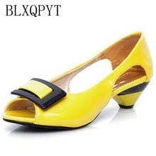 Big Size Sale 34-43 Small Wedge Peep Toe Multi Color Summer Women Sandals Leather Cone Med Heels Casual Shoes H9-2 2024 - buy cheap