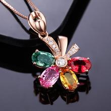 Everoyal Charm Silver 925 Girls Choker Necklace Jewelry Vintage Crystal Color Flower Necklace For Women Lady Engagement Bijou 2024 - buy cheap