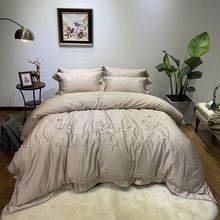 Luxury Egypt Cotton Chinese classical Bedding Set Embroidery Silky Duvet Cover Sets Bed Sheet Pillowcases Queen King Size 4Pcs 2024 - buy cheap