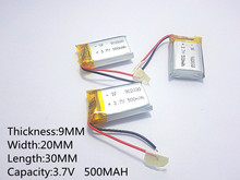 li-po 3.7V,500mAH,902030 Polymer lithium ion / Li-ion battery for TOY,POWER BANK,GPS,mp3,mp4,cell phone,speaker 2024 - buy cheap