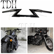 Steel Black Motorcycle Handle Bar In 1" Drag Z Bar Handlebar For Harley Custom Chopper Softail Dyna XL Sportster Nightster 2024 - buy cheap