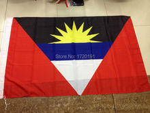 Bandera del mundo volador de poliéster impreso Antigua, banderines de Barbud, decoración de 3x5 pies 2024 - compra barato