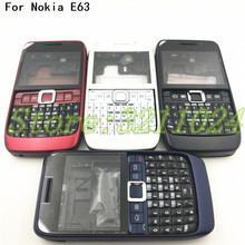 Capa completa para nokia e63, capa para telefone celular com teclado em inglês 2024 - compre barato