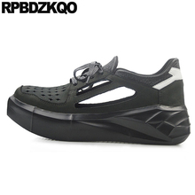 Zapatillas deportivas de marca para hombre, zapatos de Skate de pasarela, suaves, italianos, negros, europeos, transpirables, con punta cuadrada, color blanco 2024 - compra barato