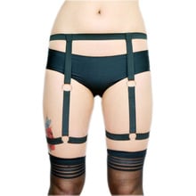 Cinta-liga punk p0059, acessório de lingerie para pernas, faixas elásticas para o corpo, bondage 2024 - compre barato