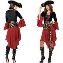 2018 пиратские костюмы для женщин, карнавальные костюмы на Хэллоуин для взрослых, женское платье, фантазийное маскарадное платье, костюм для ... 2024 - купить недорого