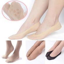 1 Pair Women Ladies Girls Antiskid Invisible Socks Ankle Boat Low Cut Ice Socks for Summer Ultra-thin Socks Black/Skin/Dark Skin 2024 - buy cheap