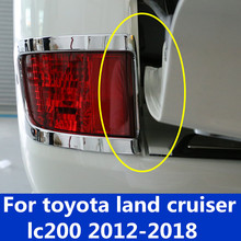 Car Front fog lampshade Rear Fog Light Cover Trim Strip Frame Lamps Strips Decoration For toyota land cruiser lc200 2012-2018 2024 - buy cheap