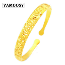 VAMOOSY Friendship Bracelets & Bangles 24K Gold color Charms Bracelet Femme Gifts for Women Copper Jewelry Braslet Bizuteria 2024 - buy cheap