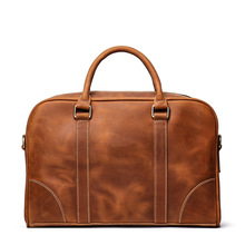 Nesitu Высококачественный винтажный коричневый толстый из натуральной кожи Crazy Horse A4 офисный мужской портфель мужские сумки-мессенджеры портфель M8996 2024 - купить недорого