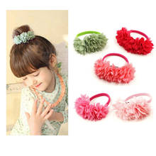 Hot Sale 2018 New Cute Flowers Elastics Hair Holders Bands Gum Fashion Kids Candy Rubber Bands Headwear Girl's Hair Accessories 2024 - buy cheap