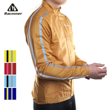 Racmmer 2020 Mens Windbreaker Jacket Reflective Cycling Jersey Long Sleeve Windstopper Clothing Bicycle Bike Windproof Jacket 2024 - buy cheap