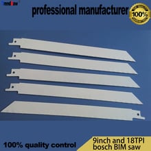 5pcs 225mm Reciprocating  Blade Made Of Bi-Metal For Nail Steel 9inch And 18TPI Fast Cutting Bosch Standard Sabre Saw 2024 - buy cheap