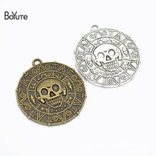 BoYuTe (20 Pieces/Lot) Metal Alloy 43*39MM Skull Pendant Diy Hand Made Jewelry Accessories Wholesale 2024 - buy cheap
